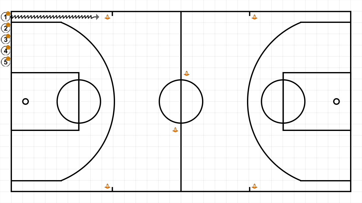 First step image of playbook Dribling+ layup