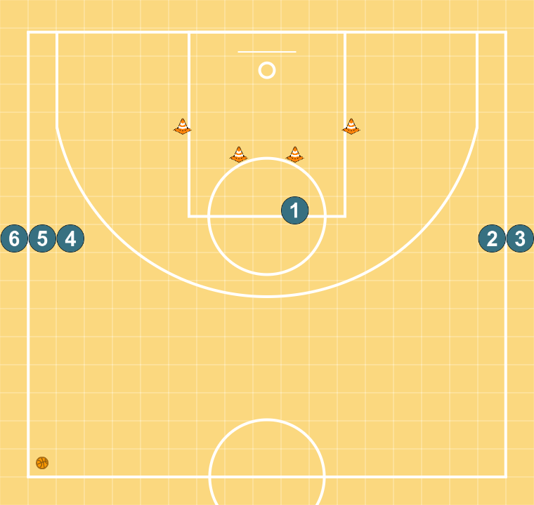 4 step image of playbook Ucla Drill Shot